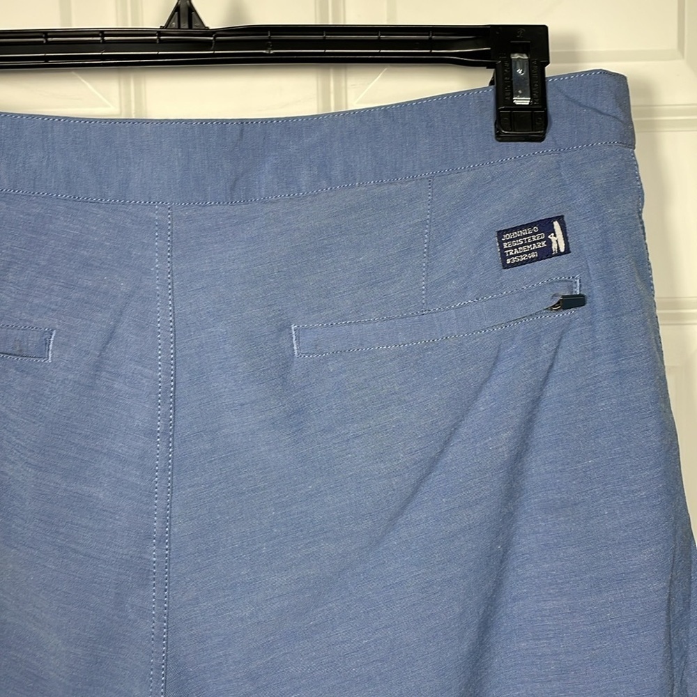 JOHNNIE-O Men’s Jupiter Cotton Performance Shorts Size 34 Blue Pockets Chino - Picture 8 of 16